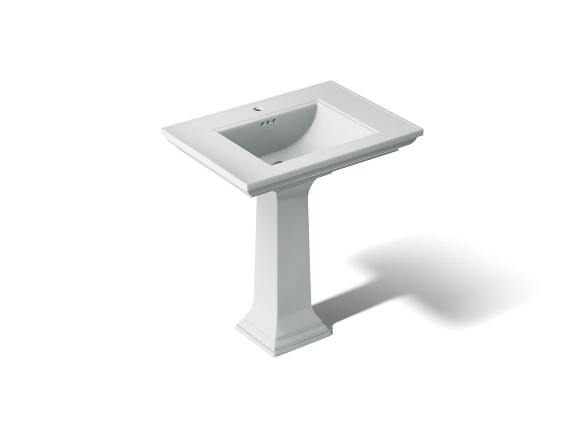 KOHLER K-2268-1-95 Memoirs Stately 30-3/4" Rectangular Pedestal Bathroom Sink - Ice Grey
