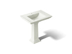KOHLER K-2268-1-NY Memoirs Stately 30-3/4" Rectangular Pedestal Bathroom Sink - Dune