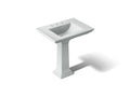 KOHLER K-2268-8-95 Memoirs Stately 30-3/4" Rectangular Pedestal Bathroom Sink - Ice Grey