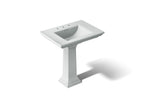 KOHLER K-2268-8-95 Memoirs Stately 30-3/4" Rectangular Pedestal Bathroom Sink - Ice Grey