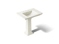 KOHLER K-2268-8-96 Memoirs Stately 30-3/4" Rectangular Pedestal Bathroom Sink - Biscuit