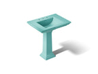 KOHLER K-2268-8-H15 Memoirs Stately 30-3/4" Rectangular Pedestal Bathroom Sink - 150Th Spring Green
