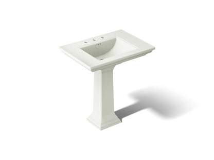 KOHLER K-2268-8-NY Memoirs Stately 30-3/4" rectangular pedestal bathroom sink - Dune
