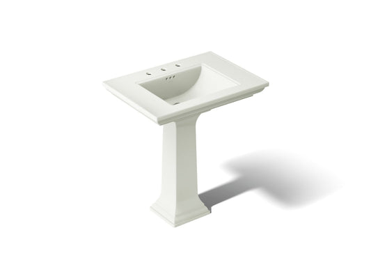 KOHLER K-2268-8-NY Memoirs Stately 30-3/4" rectangular pedestal bathroom sink - Dune