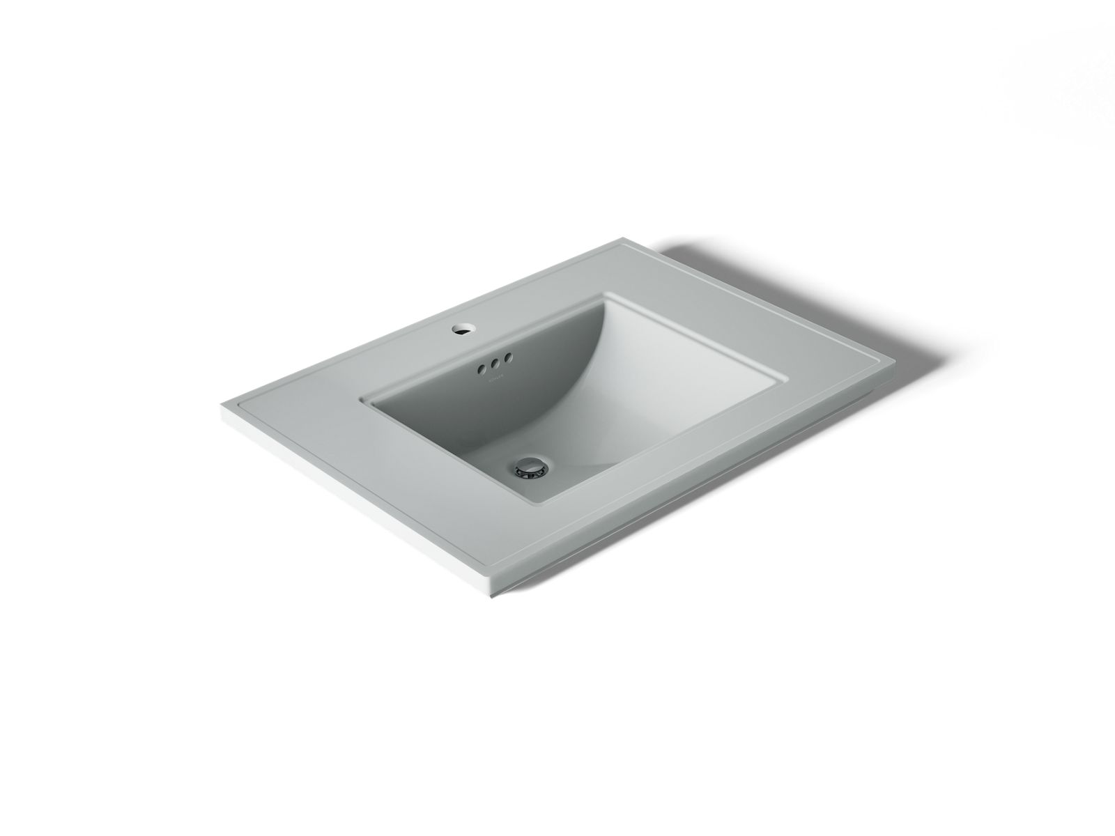 KOHLER K-2269-1-95 Memoirs Stately 30-11/16" Pedestal/Console Table Bathroom Sink - Ice Grey