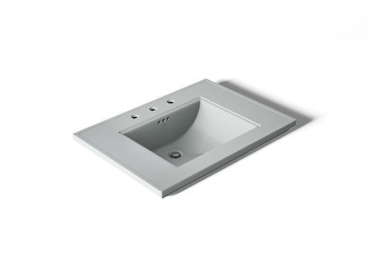 KOHLER K-2269-8-95 Memoirs Stately 30-11/16" pedestal/console table bathroom sink - Ice Grey