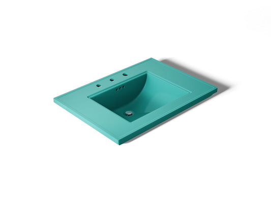 KOHLER K-2269-8-H15 Memoirs Stately 30-11/16" pedestal/console table bathroom sink - 150th Spring Green
