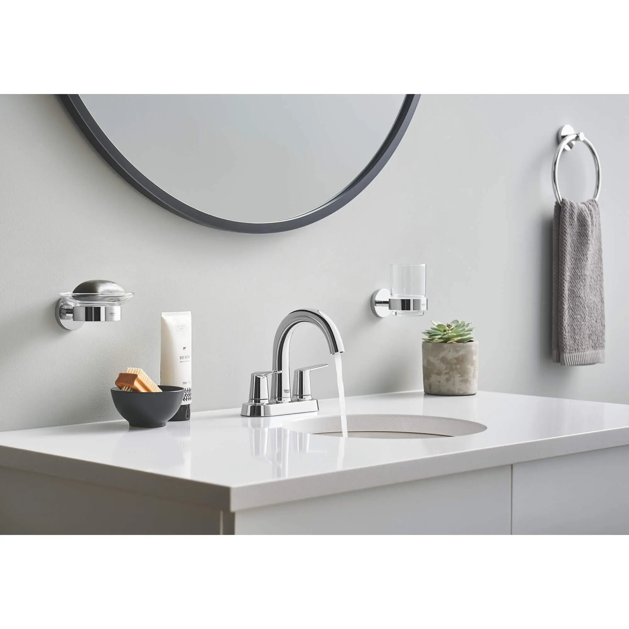GROHE 40444001 Essentials Soap Dish with Holder - Chrome