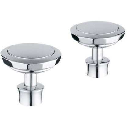 GROHE 18086000 Grohe Kensington Round Metal Handles (Pair) - Chrome