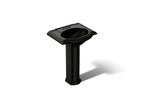 KOHLER K-2286-4-7 Devonshire 24-1/4" rectangular pedestal bathroom sink - Black Black
