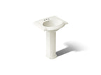 KOHLER K-2286-4-96 Devonshire 24-1/4" rectangular pedestal bathroom sink - Biscuit
