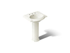 KOHLER K-2286-8-96 Devonshire 24-1/4" rectangular pedestal bathroom sink - Biscuit