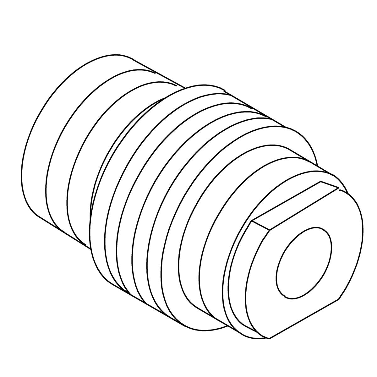 KOHLER Bonnet Detail 1/2 - Rough Plate, K-22965-RP