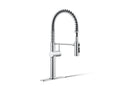 KOHLER K-22973-CP Crue Semi-Professional Kitchen Sink Faucet With Three-Function Sprayhead - Polished Chrome