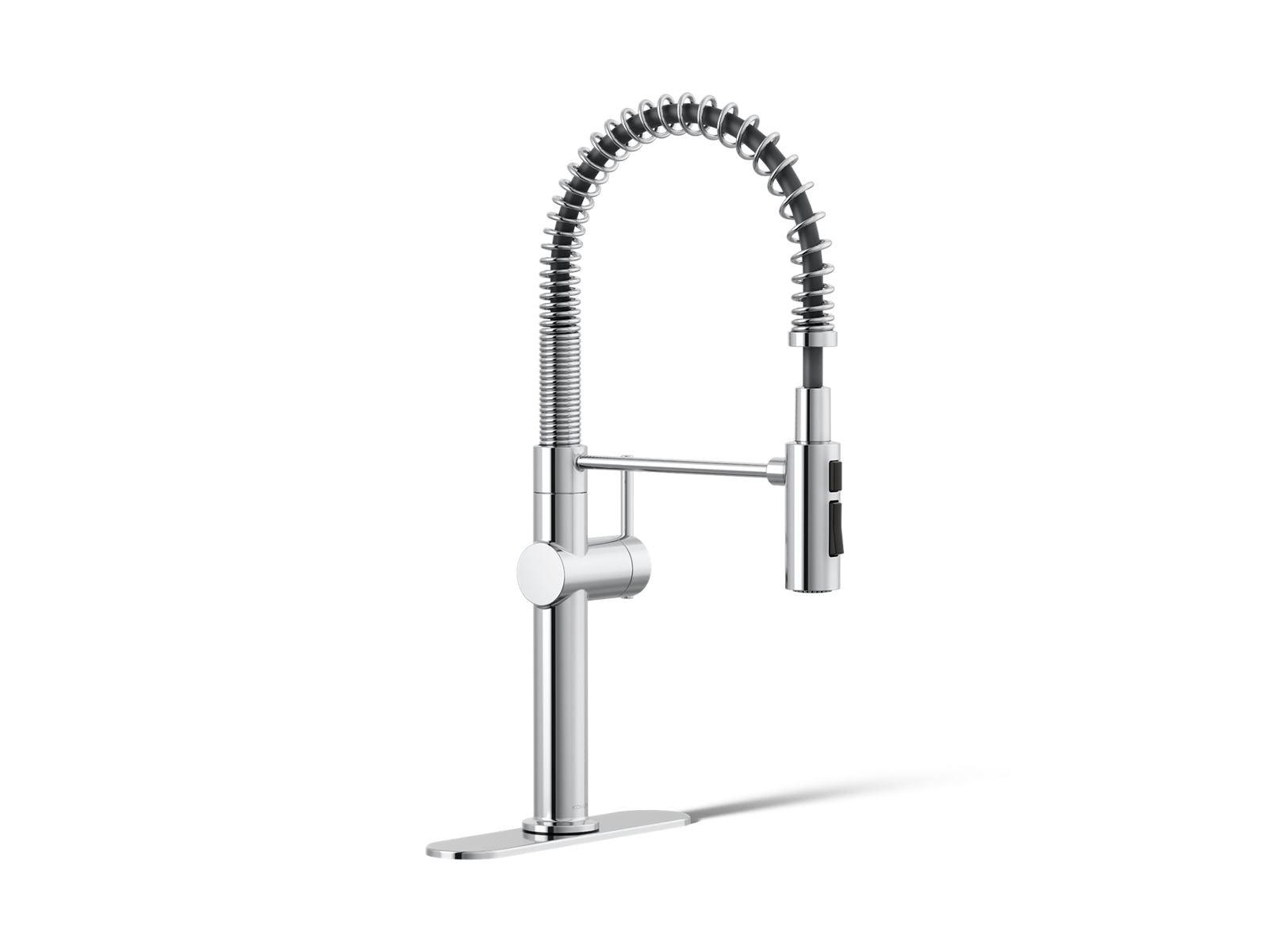 KOHLER K-22973-CP Crue Semi-Professional Kitchen Sink Faucet With Three-Function Sprayhead - Polished Chrome