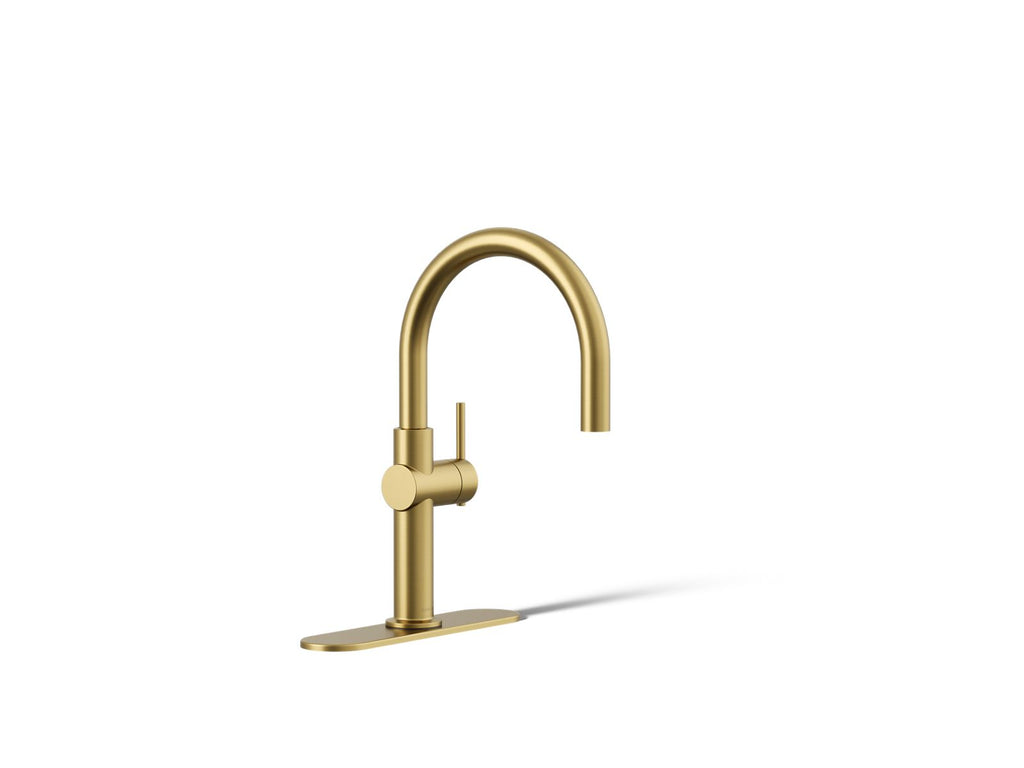 KOHLER K-22975-2MB Crue Single-Handle Bar Sink Faucet - Vibrant Brushed Moderne Brass
