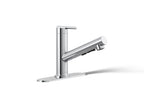 KOHLER K-22976-CP Crue Pull-Out Kitchen Sink Faucet With Three-Function Sprayhead - Polished Chrome