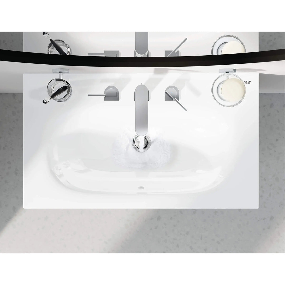 GROHE 40447001 Essentials Glass with Holder - Chrome