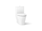 KOHLER K-23188-0 Reach One-Piece Compact Elongated Toilet With Skirted Trapway, Dual-Flush - White