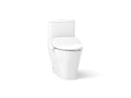 KOHLER K-23188-HC-0 Reach Hidden Cord One-Piece Compact Elongated Toilet With Skirted Trapway, Dual-Flush - White