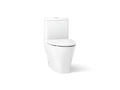 KOHLER K-23188-TBH-0 Reach Curv One-piece compact elongated toilet with skirted trapway, 1.28 gpf - White