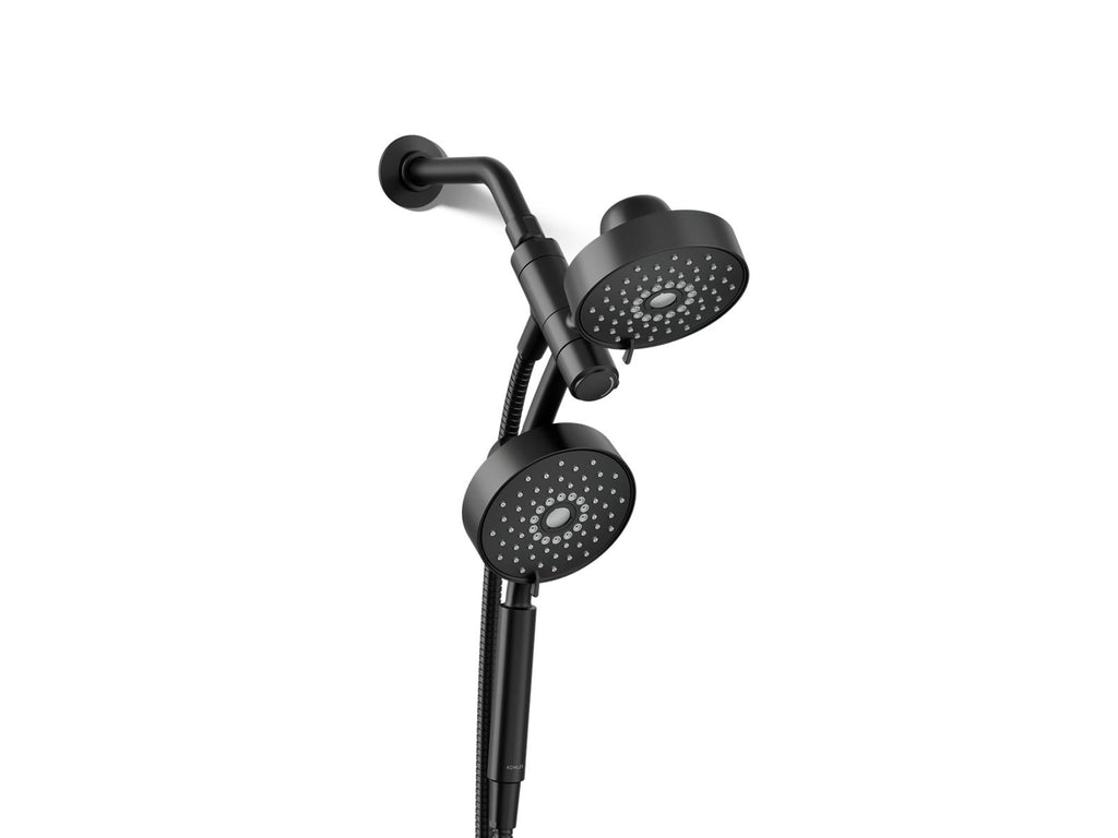 KOHLER K-23219-G-BL Purist 2-In-1 Multifunction 1.75 Gpm Shower Combo Kit - Matte Black