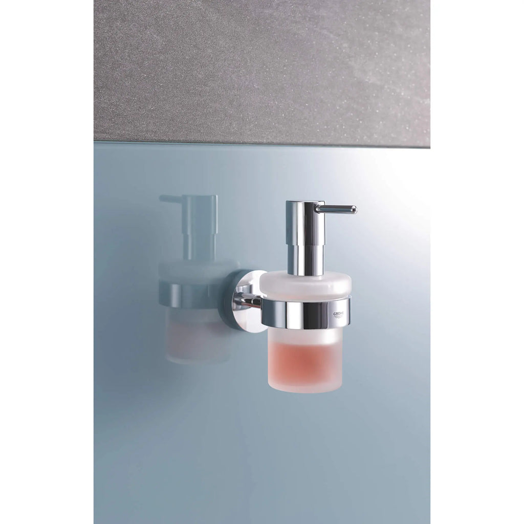 GROHE 40448001 Essentials Soap Dispenser with Holder - Chrome