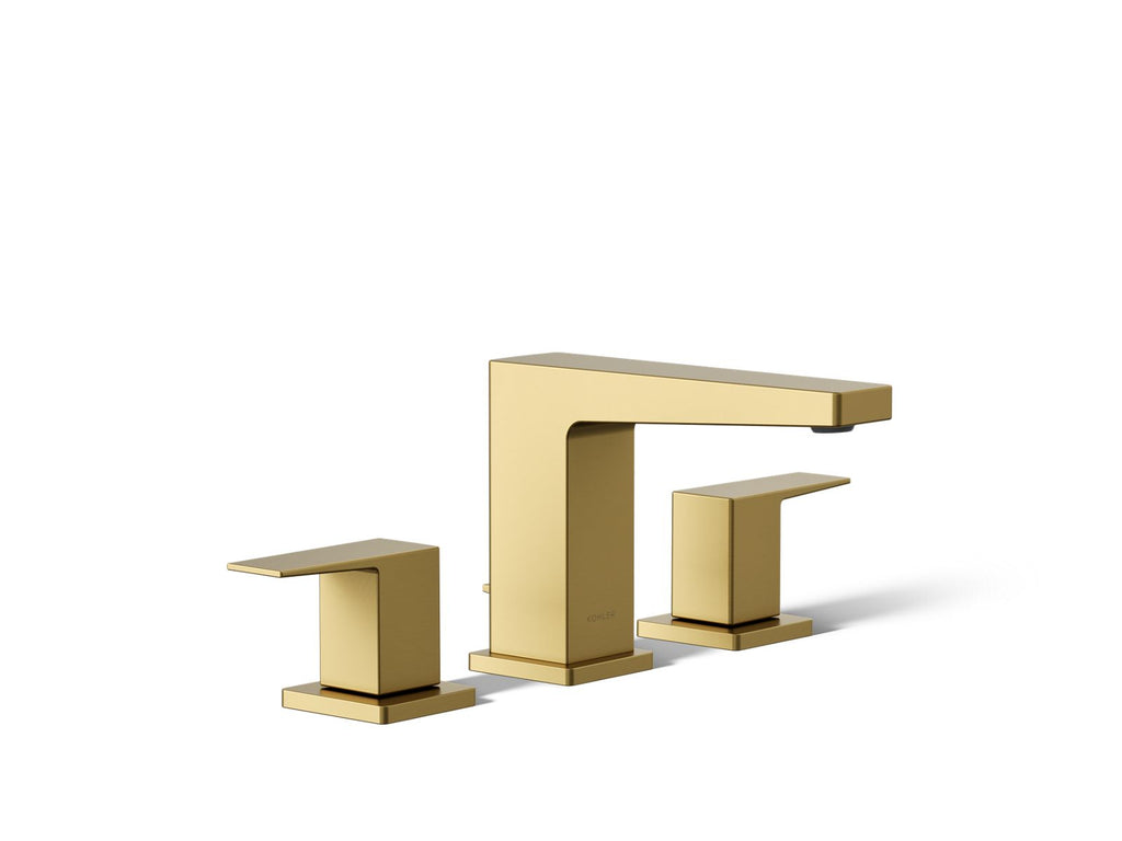 KOHLER K-24857-4-2MB Honesty Widespread Bathroom Sink Faucet, 0.5 Gpm - Vibrant Brushed Moderne Brass