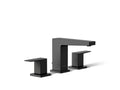 KOHLER K-24857-4-BL Honesty Widespread Bathroom Sink Faucet, 0.5 Gpm - Matte Black