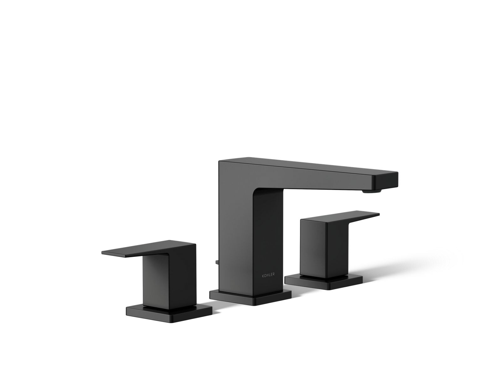 KOHLER K-24857-4-BL Honesty Widespread Bathroom Sink Faucet, 0.5 Gpm - Matte Black