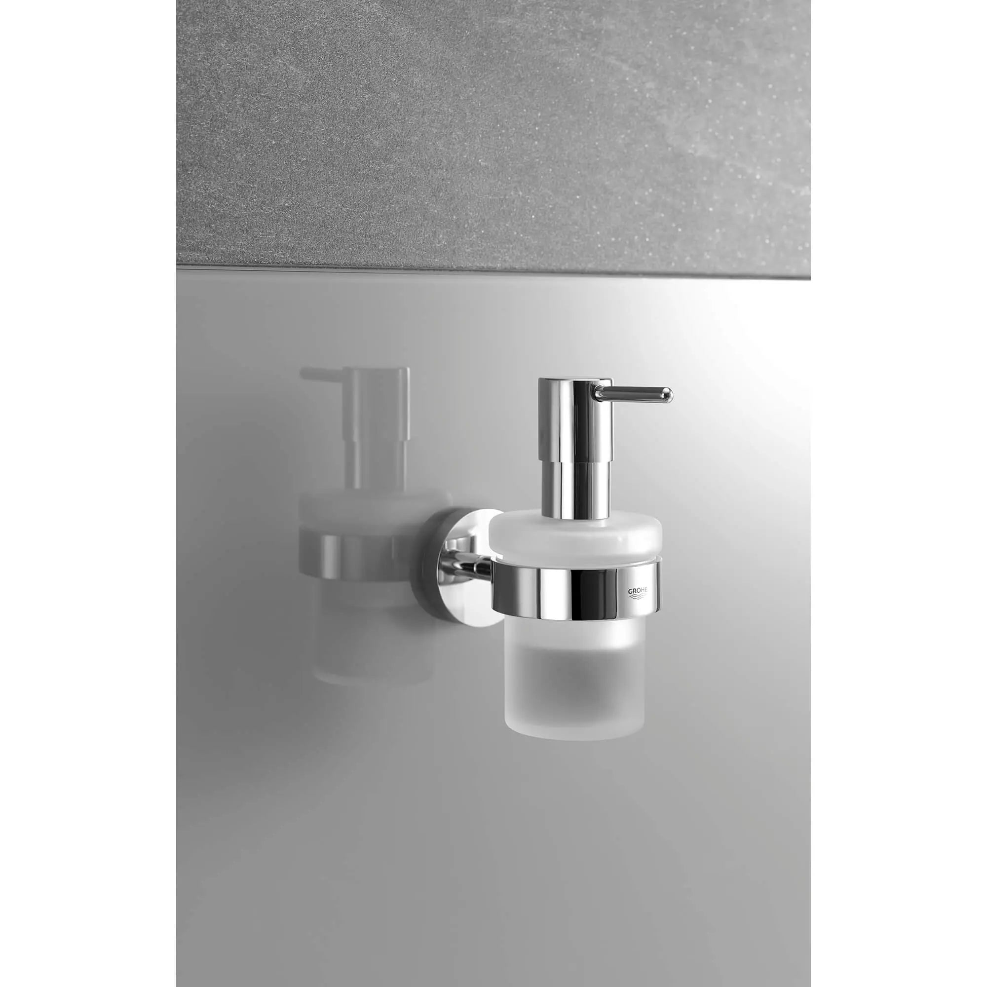 GROHE 40448001 Essentials Soap Dispenser with Holder - Chrome