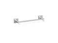 KOHLER K-23286-CP Square 12" Towel Bar - Polished Chrome
