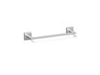KOHLER K-23286-CP Square 12" Towel Bar - Polished Chrome