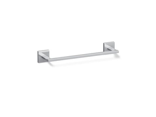 KOHLER K-23286-CP Square 12" towel bar - Polished Chrome