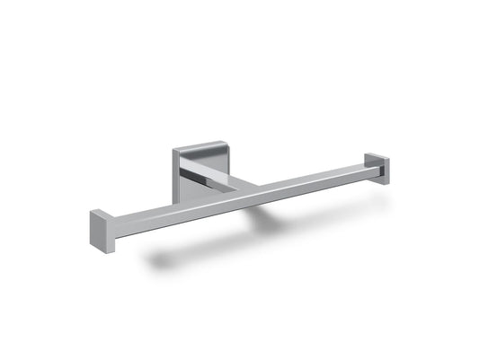 KOHLER K-23288-CP Square Double toilet paper holder - Polished Chrome