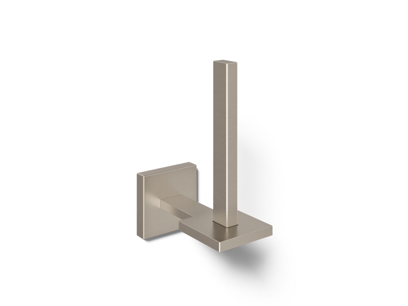 KOHLER K-23289-BN Square Vertical Toilet Paper Holder - Vibrant Brushed Nickel