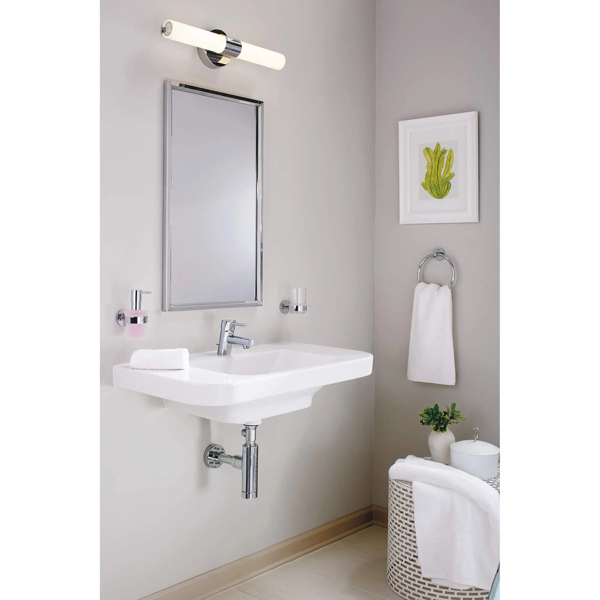 GROHE 40448001 Essentials Soap Dispenser with Holder - Chrome
