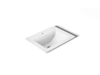 KOHLER K-2337-1-0 Memoirs Stately 22-3/4" Rectangular Drop-In Bathroom Sink - White