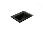 KOHLER K-2337-1-7 Memoirs Stately 22-3/4" Rectangular Drop-In Bathroom Sink - Black Black