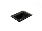 KOHLER K-2337-8-7 Memoirs Stately 22-3/4" Rectangular Drop-In Bathroom Sink - Black Black