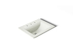 KOHLER K-2337-8-NY Memoirs Stately 22-3/4" Rectangular Drop-In Bathroom Sink - Dune