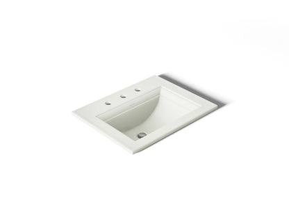KOHLER K-2337-8-NY Memoirs Stately 22-3/4" rectangular drop-in bathroom sink - Dune
