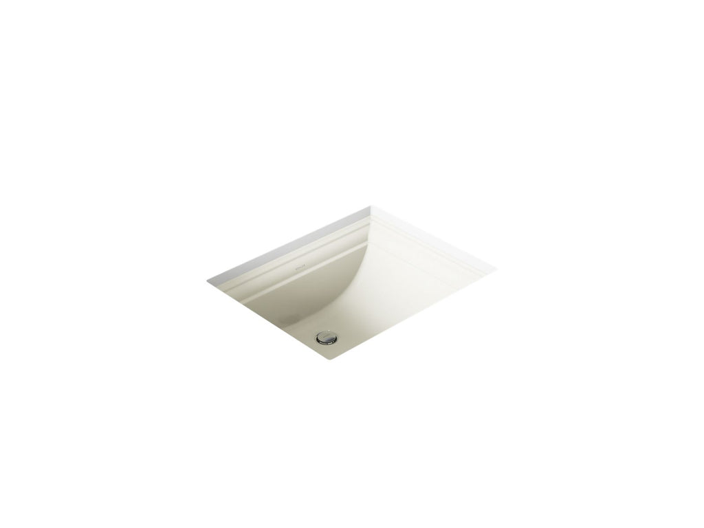 KOHLER K-2339-96 Memoirs 20" Rectangular Undermount Bathroom Sink - Biscuit