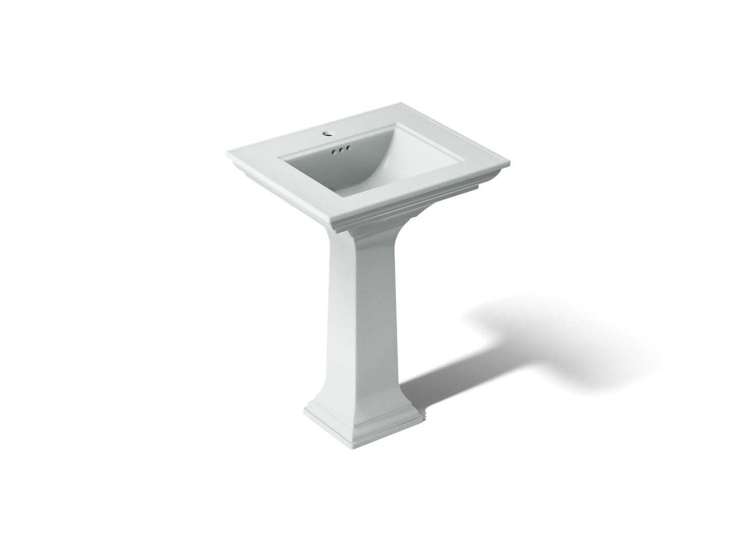 KOHLER K-2344-1-95 Memoirs Stately 25" rectangular pedestal bathroom sink - Ice Grey