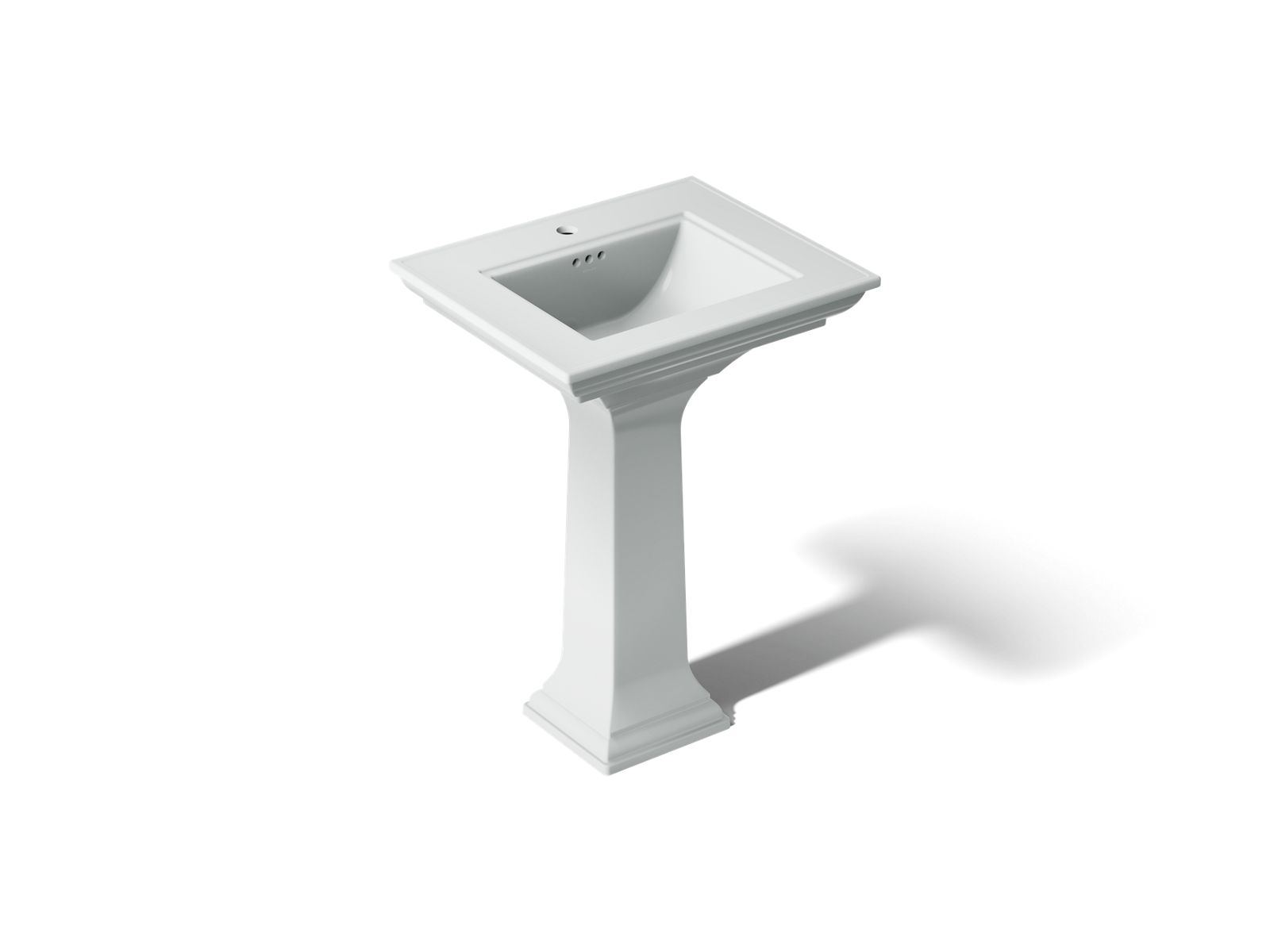 KOHLER K-2344-1-95 Memoirs Stately 25" Rectangular Pedestal Bathroom Sink - Ice Grey