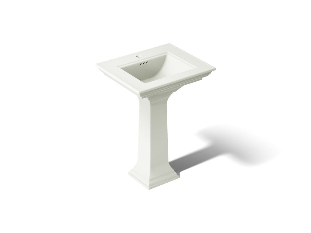 KOHLER K-2344-1-NY Memoirs Stately 25" Rectangular Pedestal Bathroom Sink - Dune