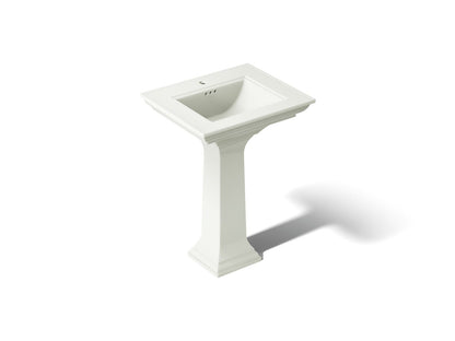KOHLER K-2344-1-NY Memoirs Stately 25" rectangular pedestal bathroom sink - Dune
