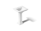 KOHLER K-2344-4-0 Memoirs Stately 25" Rectangular Pedestal Bathroom Sink - White