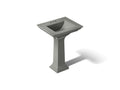 KOHLER K-2344-4-58 Memoirs Stately 25" Rectangular Pedestal Bathroom Sink - Thunder Grey