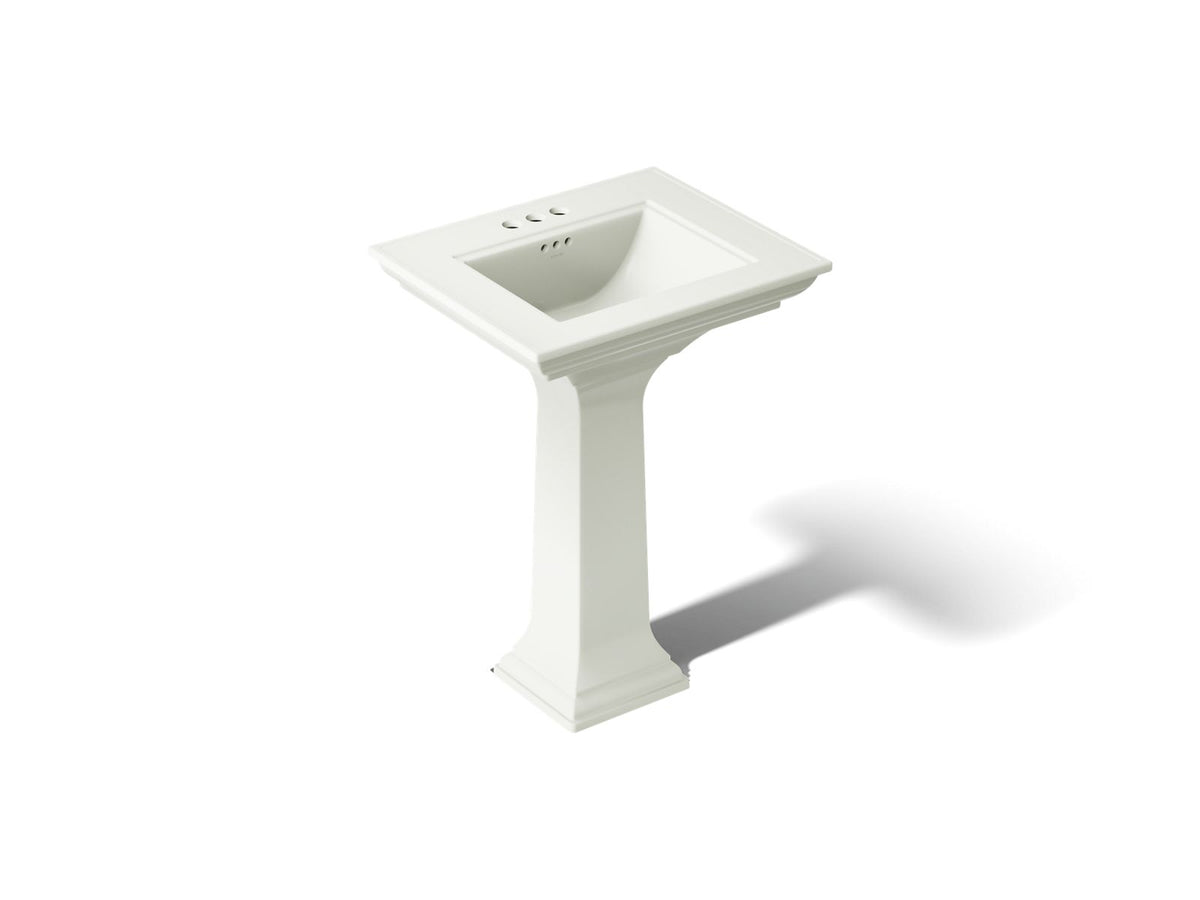 KOHLER K-2344-4-NY Memoirs Stately 25" Rectangular Pedestal Bathroom Sink - Dune
